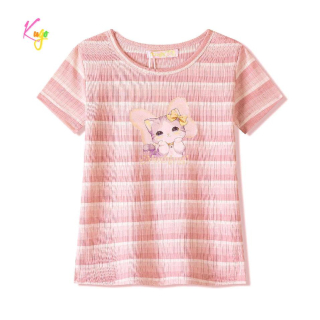 Dívčí tričko kr.r. Kugo BC2396 růžové